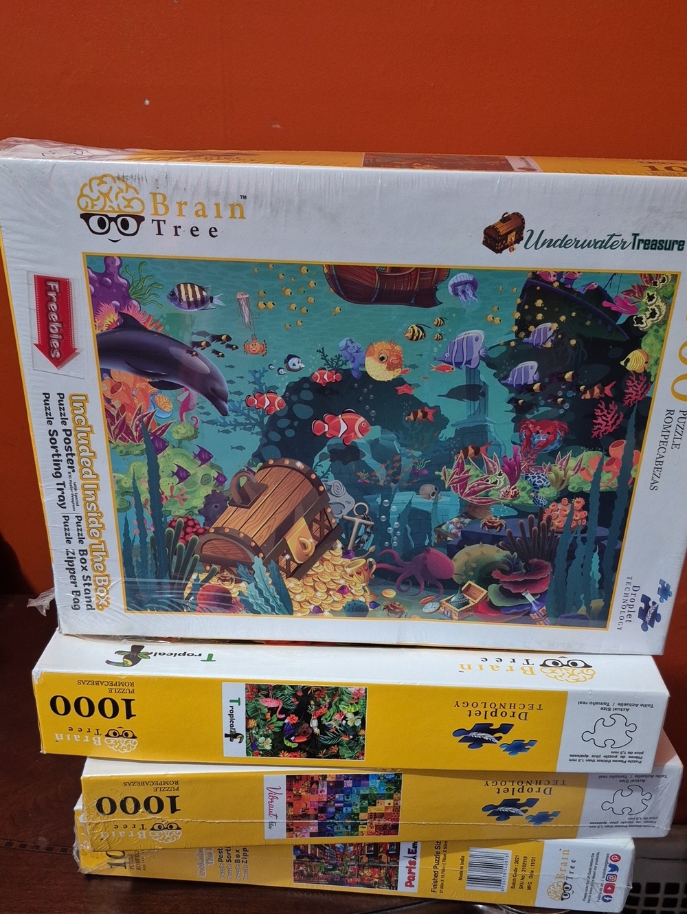 Underwater Treasure Puzzle - Blue Ocean Scene